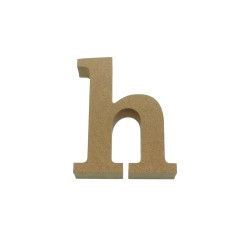 MDF 3D Letter Small h